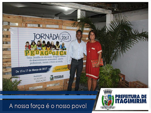 Prefeita Devanir Brillantino e o Vice Luizinho. Foto: ASCOM - ITAGIMIRIM