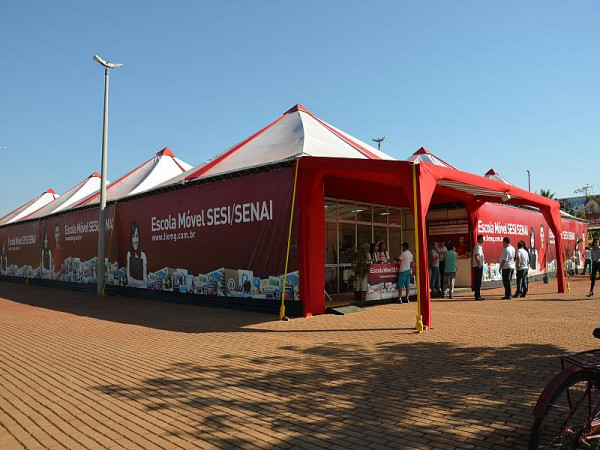 Escola Móvel Sesi Senai será instalada no Parque Municipal de Eventos. Foto: Divulgação