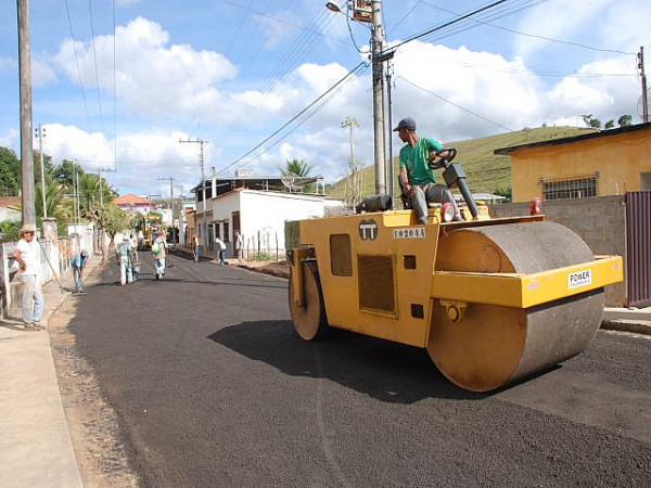 Diversas ruas já receberam calçamento. Foto: Assessoria de Comunicação PMG