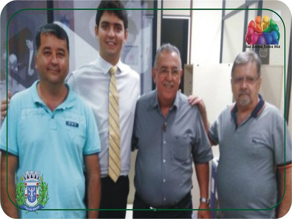 Edson Rezende – Secretário de T.I. de Itaú de Minas, Deputado Estadual Cássio Soares, Ronilton Cintra – Prefeito de Itaú de Minas e Tacilinho – Vice-prefeito de Itaú de Minas (Clique na imagem para ampliar). Foto: ASCOM Pref. Itaú de Minas