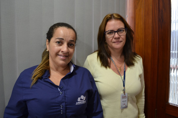 Paula Pereira e  Luisa Pieniz. Foto: Prefeitura Municipal de Ibirubá