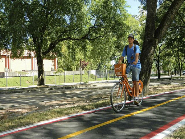 Ciclovia da Érico Veríssimo terá continuidade até a Rótula do Papa  . Foto: Foto: Marcela Barbosa/Divulgaç