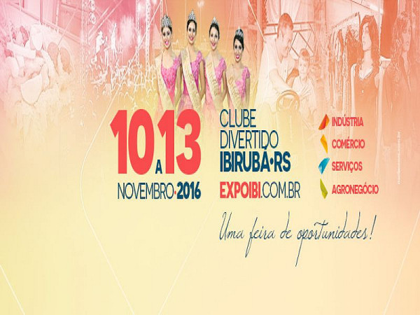 Banner Expoibi 2016. Foto: Prefeitura Municipal de Ibirubá